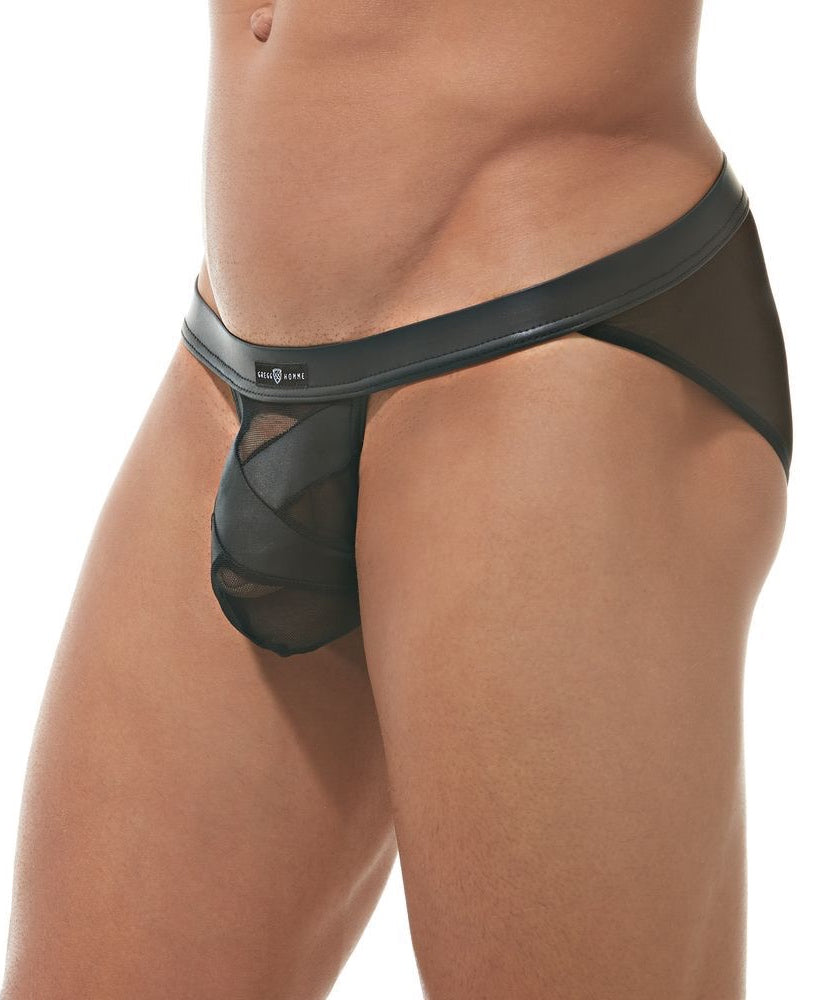 GREGG HOMME BLACK X BRIEF (BLACK) - The Jock Shop