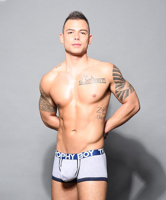Andrew Christian Trophy Boy Boxer (Heather Grey)
