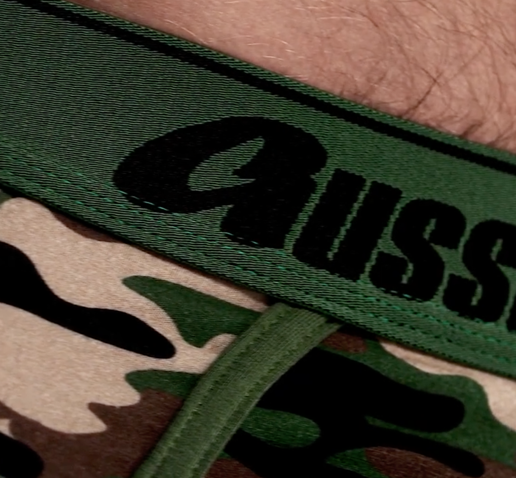 Aussiebum Wonderjock Camo Briefs (Green)