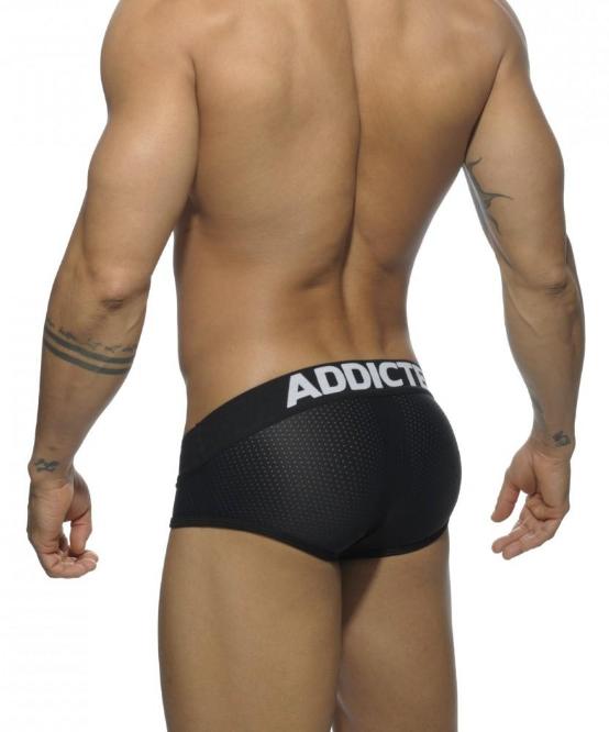 ADDICTED 3 PACK MESH PUSH-UP BRIEFS (BLACK, WHITE, BLUE) - The Jock Shop