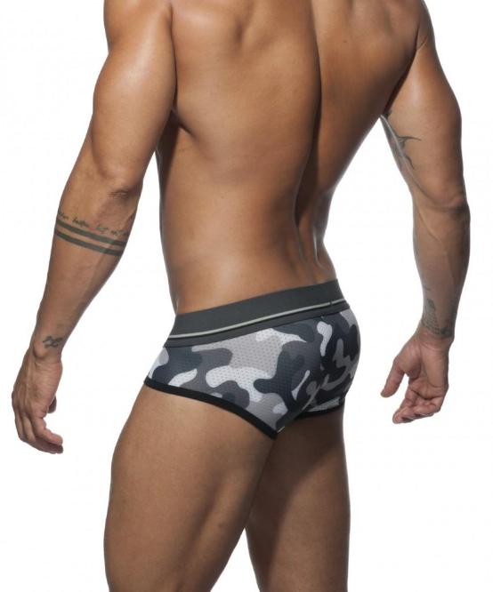 ADDICTED 3 PACK CAMO MESH PUSH-UP BRIEFS - The Jock Shop