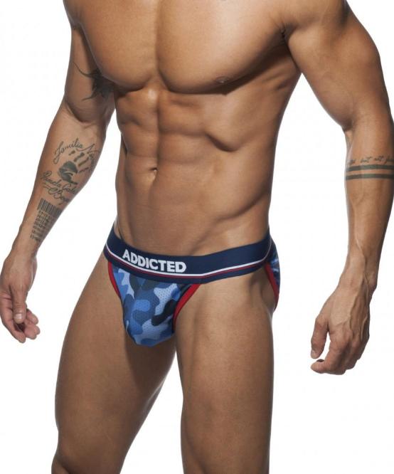 ADDICTED 3 PACK CAMO MESH BIKINI PUSH-UP BRIEFS - The Jock Shop