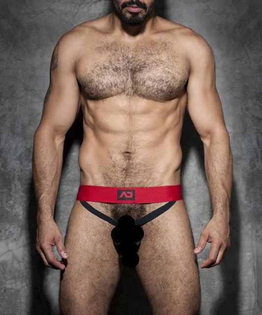 ADDICTED COCKRING DOUBLE JOCKSTRAP (RED) - The Jock Shop