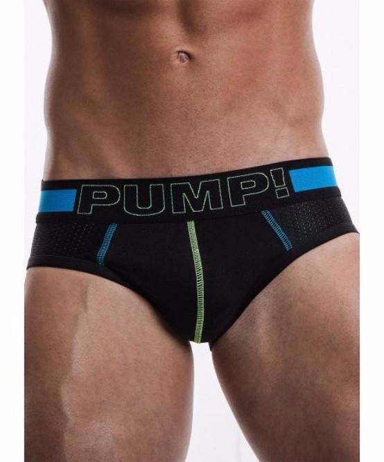 PUMP! SONIC SPORTS MESH BRIEF (BLACK) - The Jock Shop