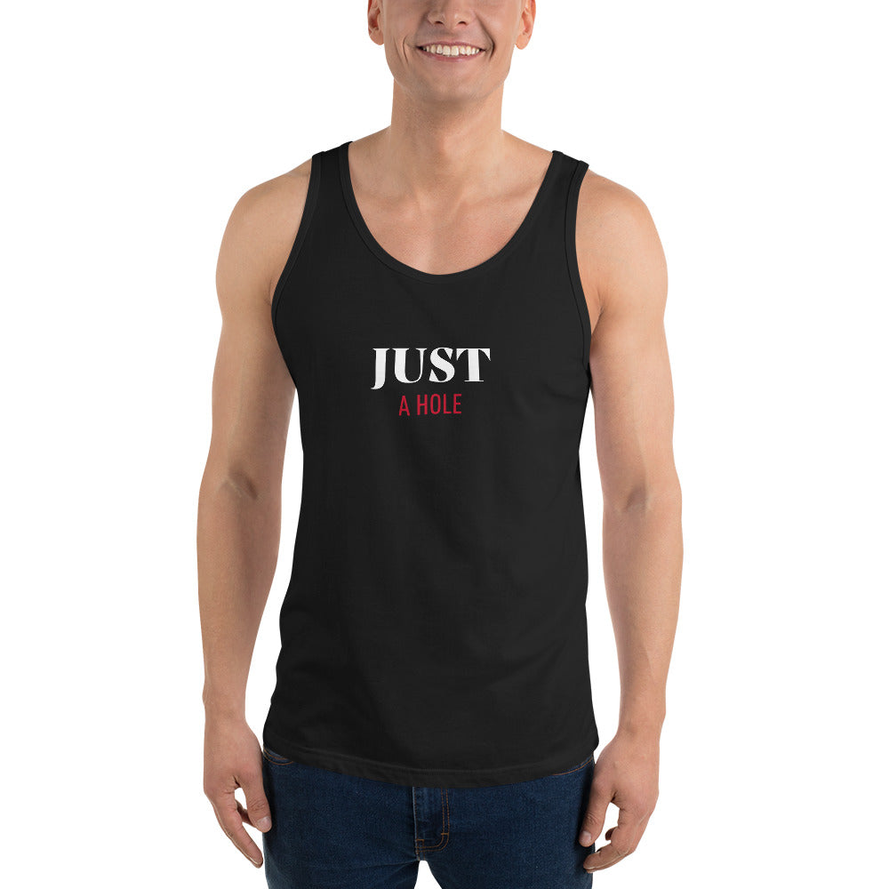 JUST A HOLE TANK TOP (BLACK) - The Jock Shop