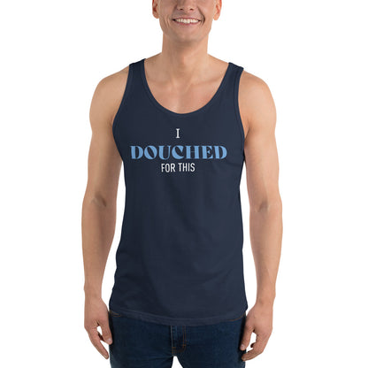 I DOUCHED FOR THIS TANK TOP (NAVY BLUE) - The Jock Shop