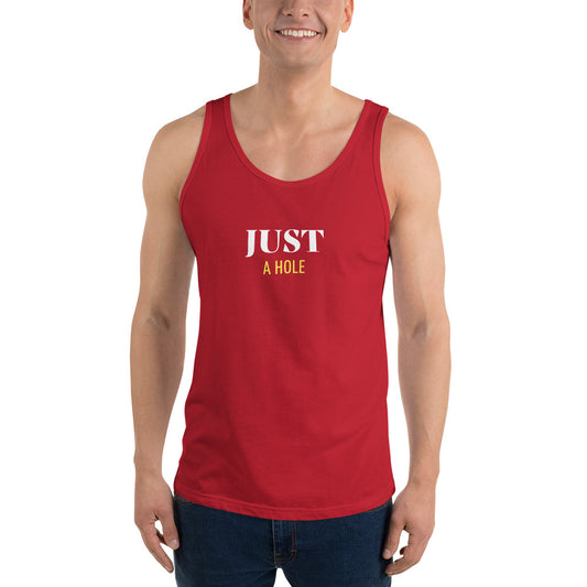 JUST A HOLE TANK TOP (RED) - The Jock Shop