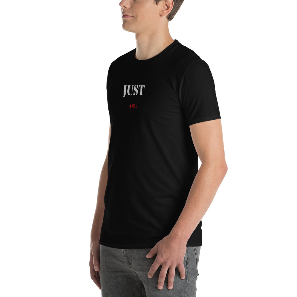 JUST A HOLE TSHIRT (BLACK) - The Jock Shop