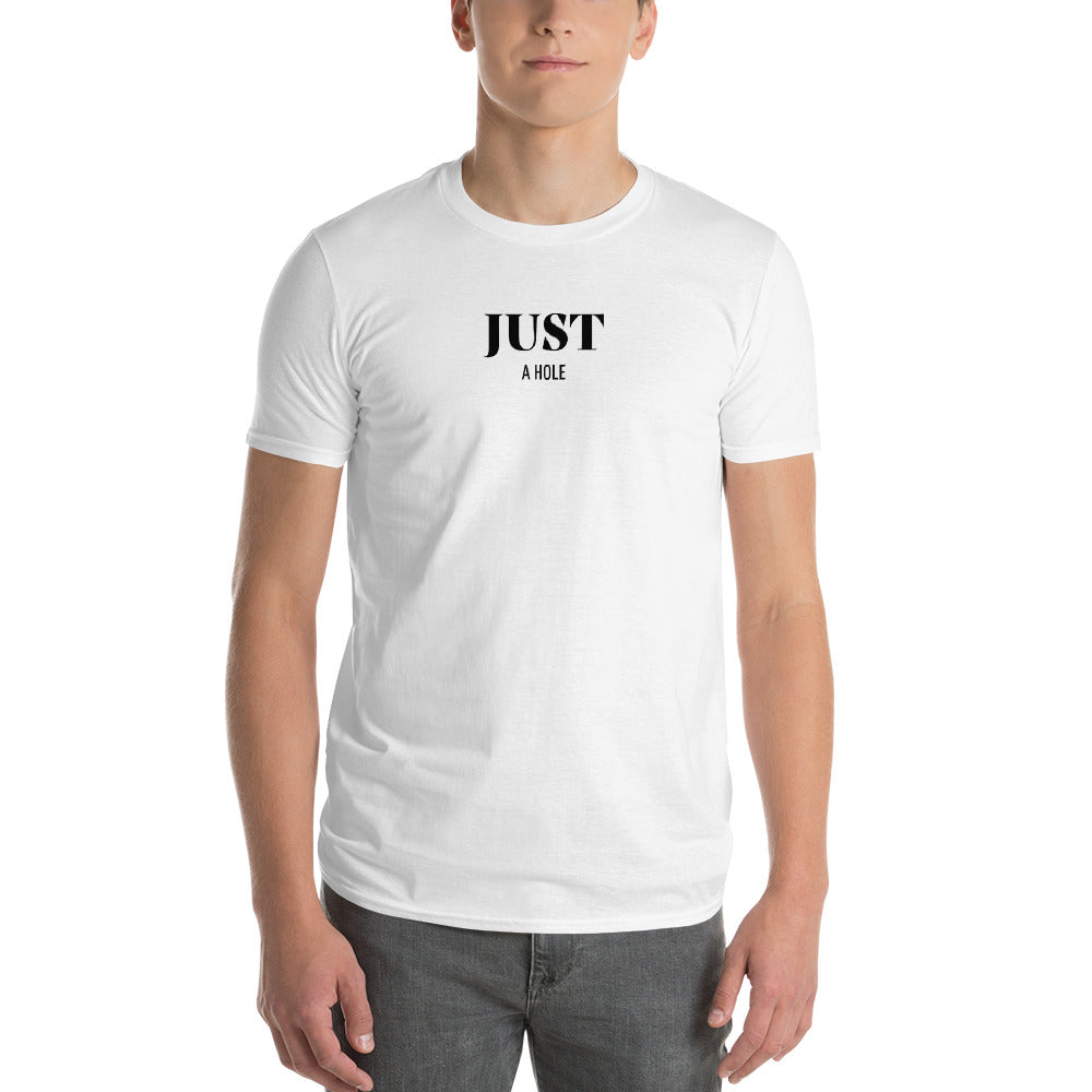 JUST A HOLE TSHIRT (WHITE) - The Jock Shop