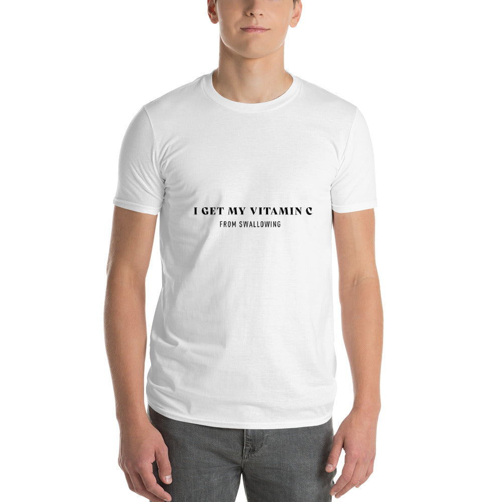 I GET MY VITAMIN C TSHIRT (WHITE) - The Jock Shop