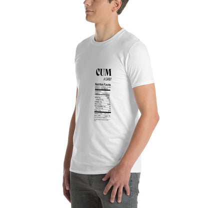 CUM A CARB TSHIRT (WHITE) - The Jock Shop