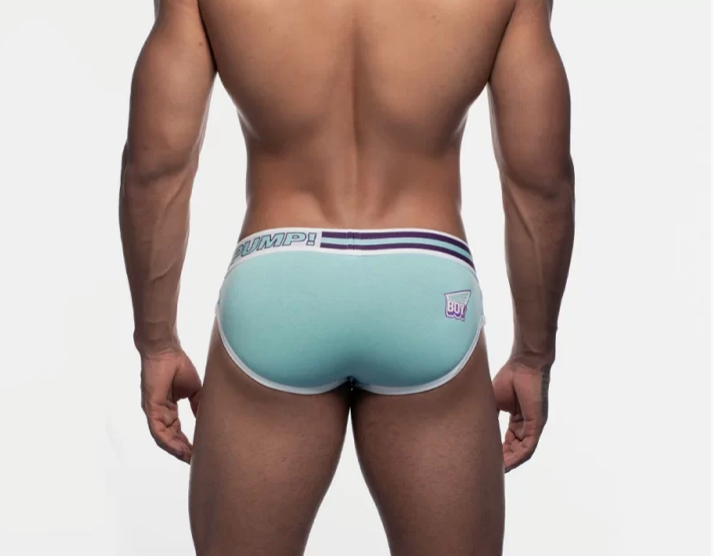 PUMP! ACTIVATE SIDECUT BRIEF (BLUE) - The Jock Shop
