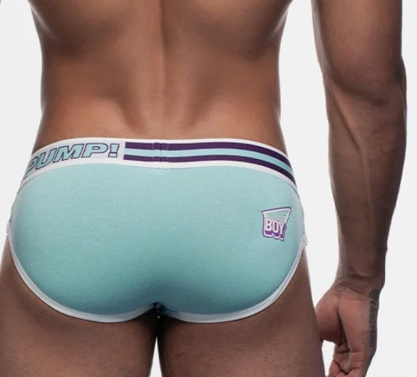 PUMP! ACTIVATE SIDECUT BRIEF (BLUE) - The Jock Shop