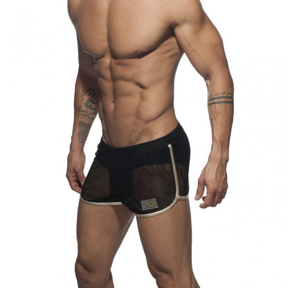 Addicted Combi Metallic Rocky Shorts (Gold/Black)