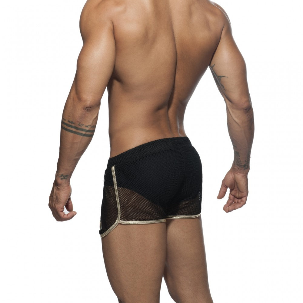 Addicted Combi Metallic Rocky Shorts (Gold/Black)