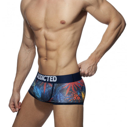 Addicted 3 Pack Tropical Mesh Push-Up Boxer Briefs