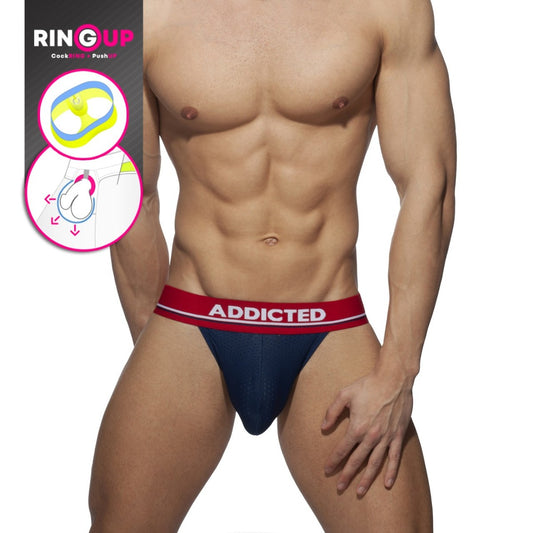 ADDICTED COCK RING MESH JOCKSTRAP (3 COLORS) - The Jock Shop