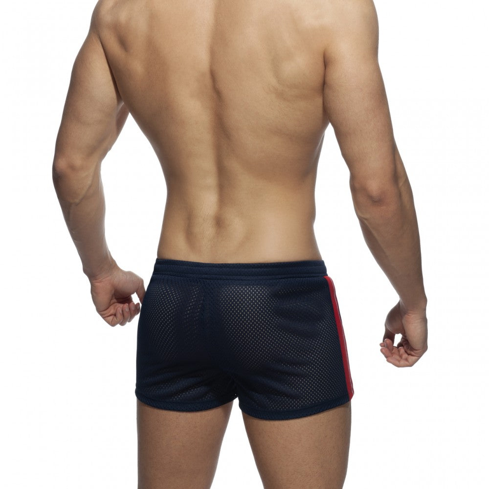 Addicted Waistband Mesh Shorts (Navy)