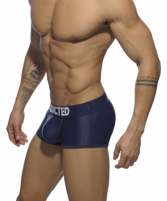 ADDICTED 3 PACK MESH PUSH-UP BOXER BRIEFS (BLACK, WHITE, BLUE) - The Jock Shop