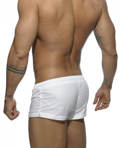 ADDICTED BASIC MINI SHORTS (WHITE) - The Jock Shop