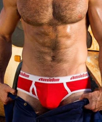 AUSSIEBUM CLASSIC ORIGINAL BRIEF (RED) - The Jock Shop