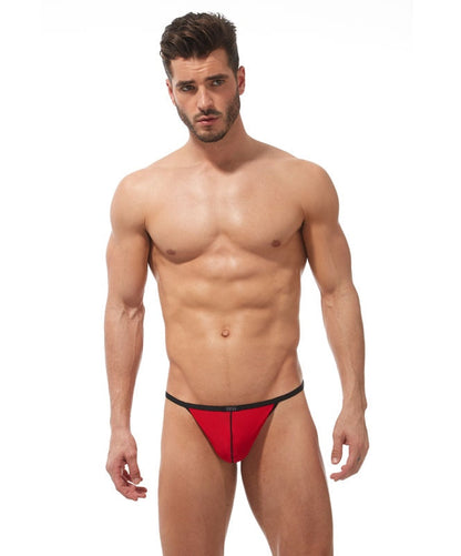 GREGG HOMME TORRIDZ POUCH COCKRING THONG (RED) - The Jock Shop