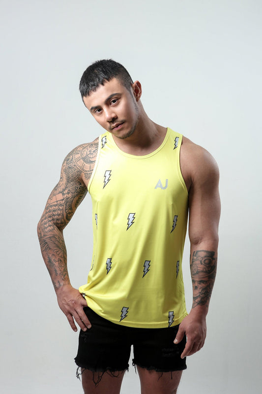 Aj Party King Zap Zap Tank Top (Yellow)