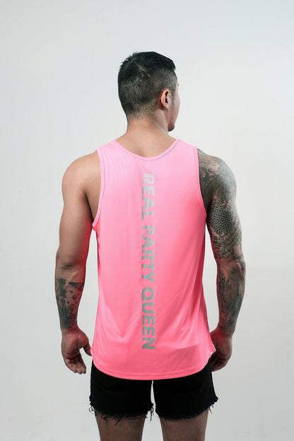 Aj Party Queen Pink Neon Edition Tank Top (Pink)