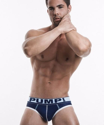 PUMP! BLUE STEEL BRIEF (BLUE) - The Jock Shop