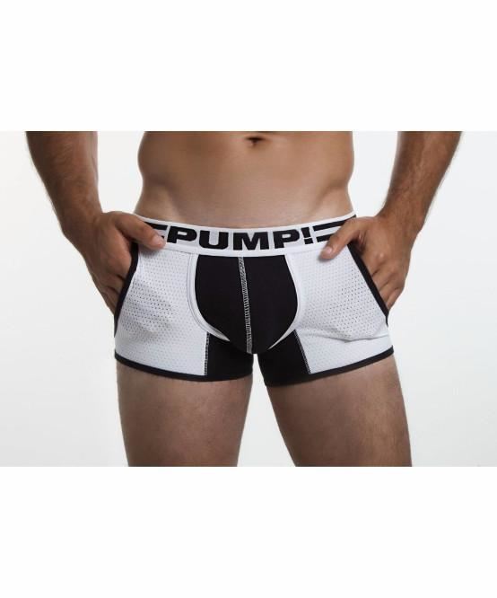 PUMP! DROP KICK JOGGER BOXER (WHITE/BLACK) - The Jock Shop